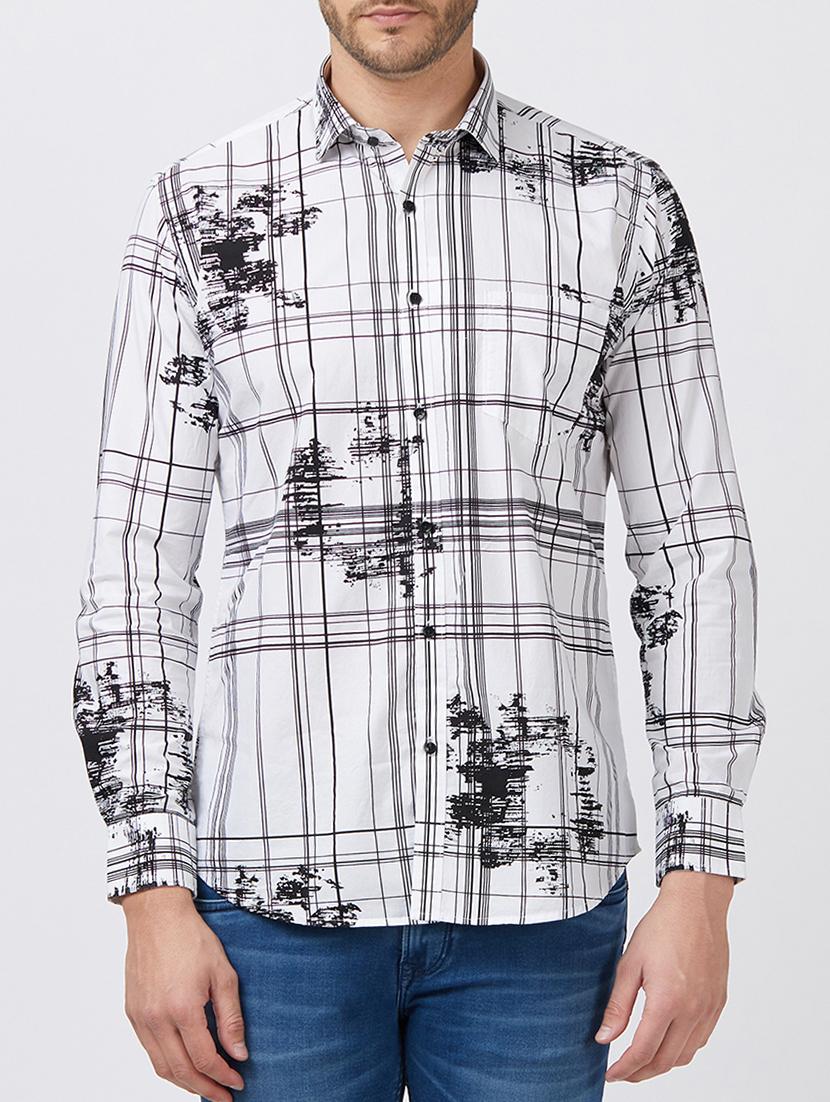 white cotton casual shirt - 15222861 - Zoom Image - 1