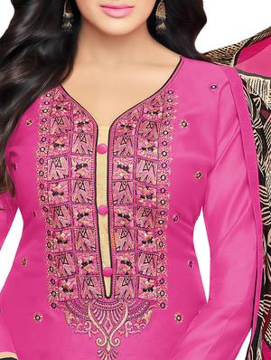 embroidered unstitched churidaar suit - 15223000 - Standard Image - 2