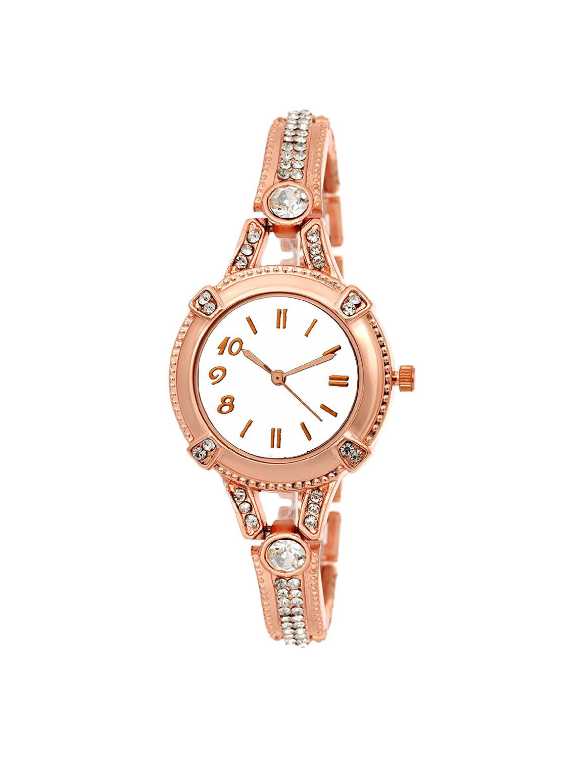 jay creation rose gold white women's analog watch - 15223329 - Zoom Image - 1