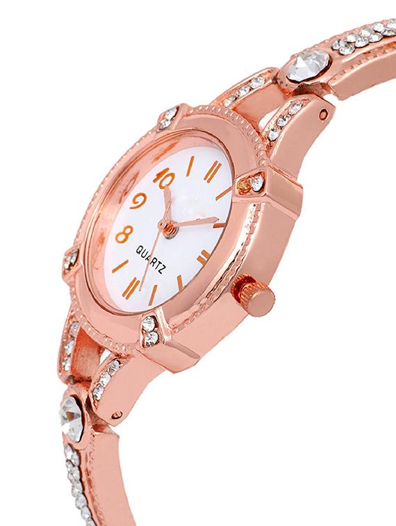 jay creation rose gold white women's analog watch - 15223329 - Zoom Image - 2