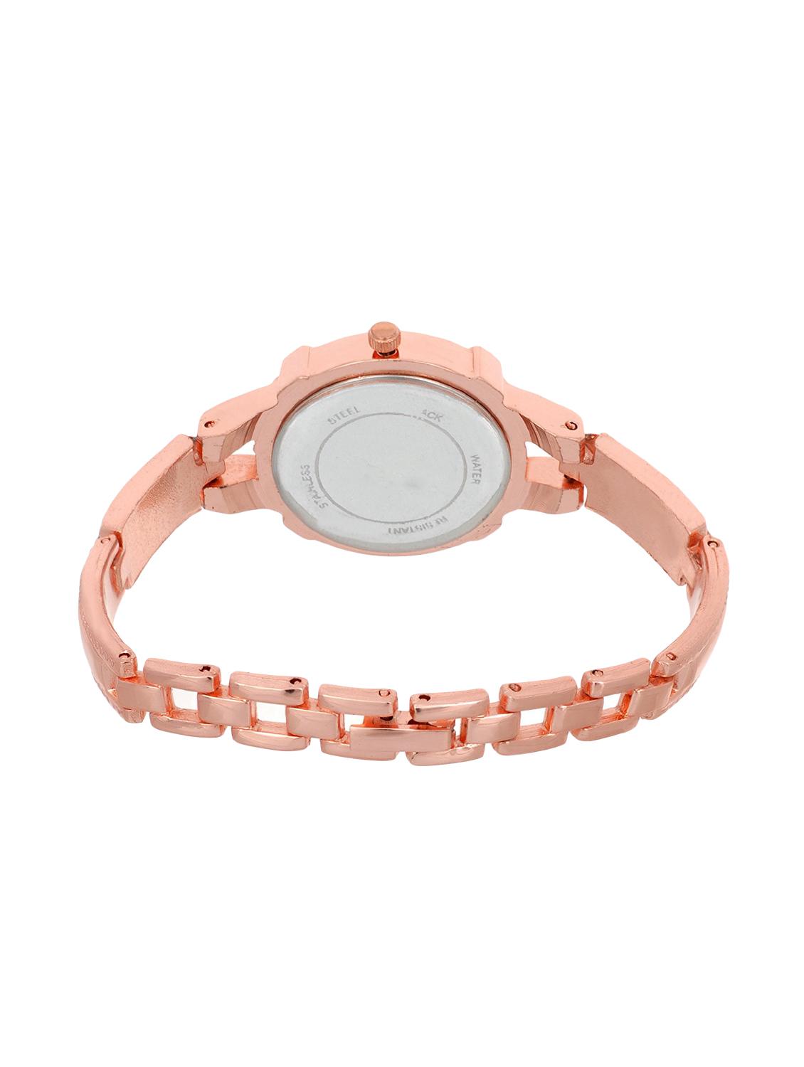 jay creation rose gold white women's analog watch - 15223329 - Zoom Image - 3