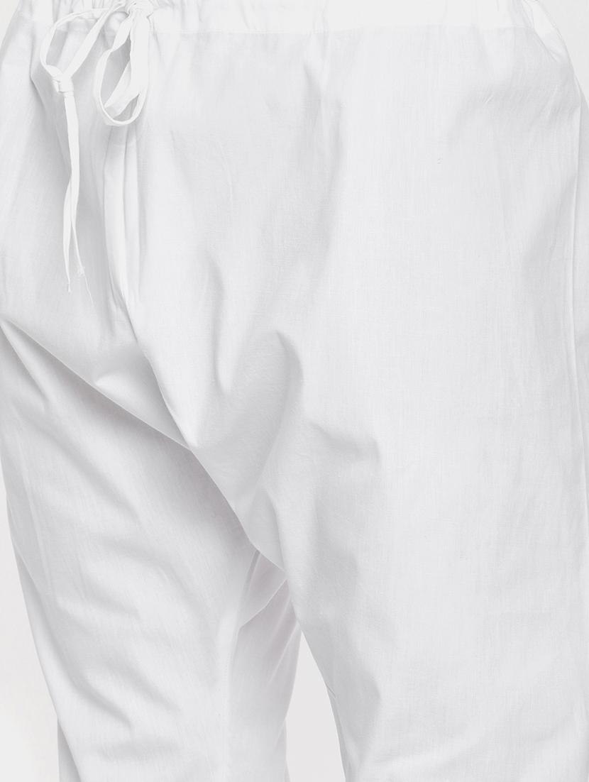 blue cotton kurta pyjama set - 15223388 - Zoom Image - 5