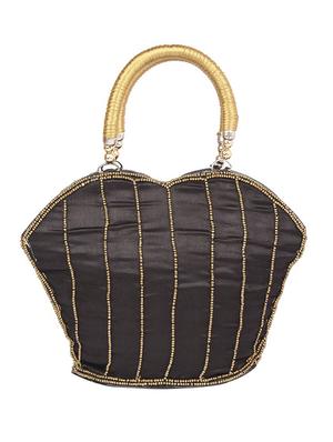 black cotton polyester blend regular handbag - 15223540 - Standard Image - 2