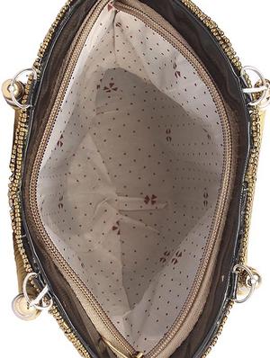black cotton polyester blend regular handbag - 15223540 - Standard Image - 3