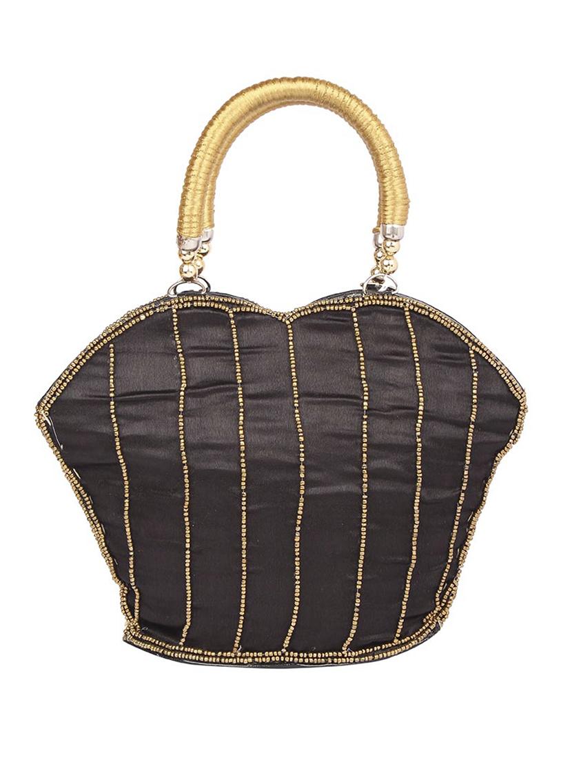 black cotton polyester blend regular handbag - 15223540 - Zoom Image - 2