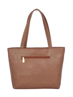 brown leatherette (pu) regular handbag - 15223549 - Standard Image - 2