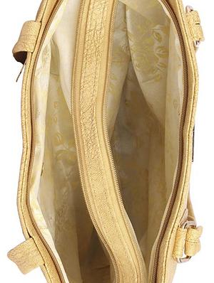 beige leatherette (pu) regular handbag - 15223551 - Standard Image - 3