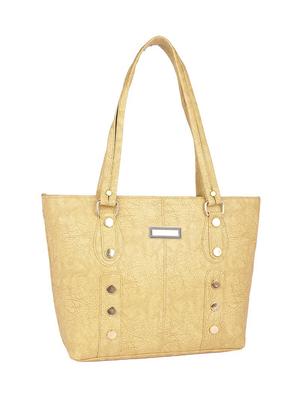 beige leatherette (pu) regular handbag - 15223551 - Standard Image - 4