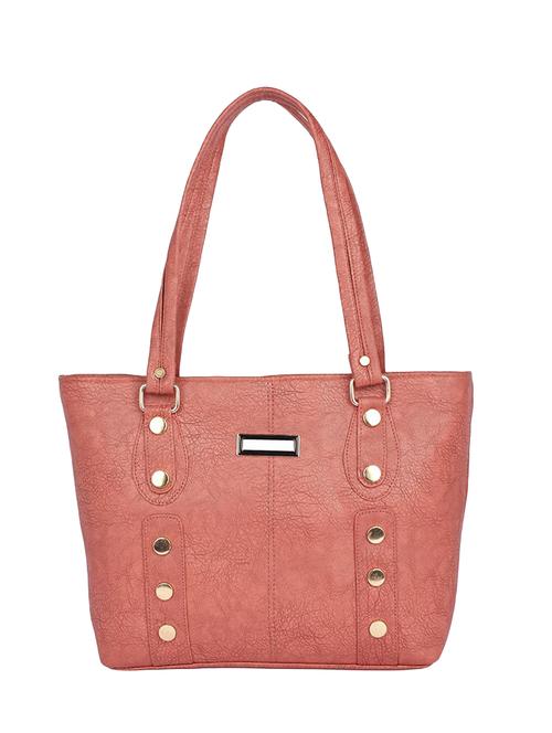 pink leatherette (pu) regular handbag - 15223553 - Standard Image - 1