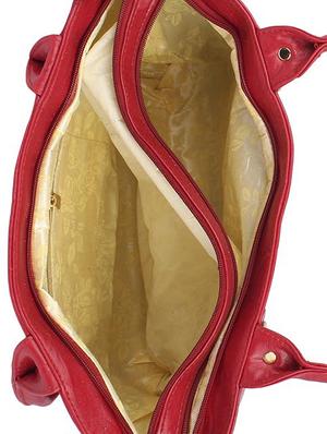 red leatherette (pu) regular handbag - 15223559 - Standard Image - 3