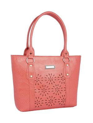 pink leatherette (pu) regular handbag - 15223563 - Standard Image - 4