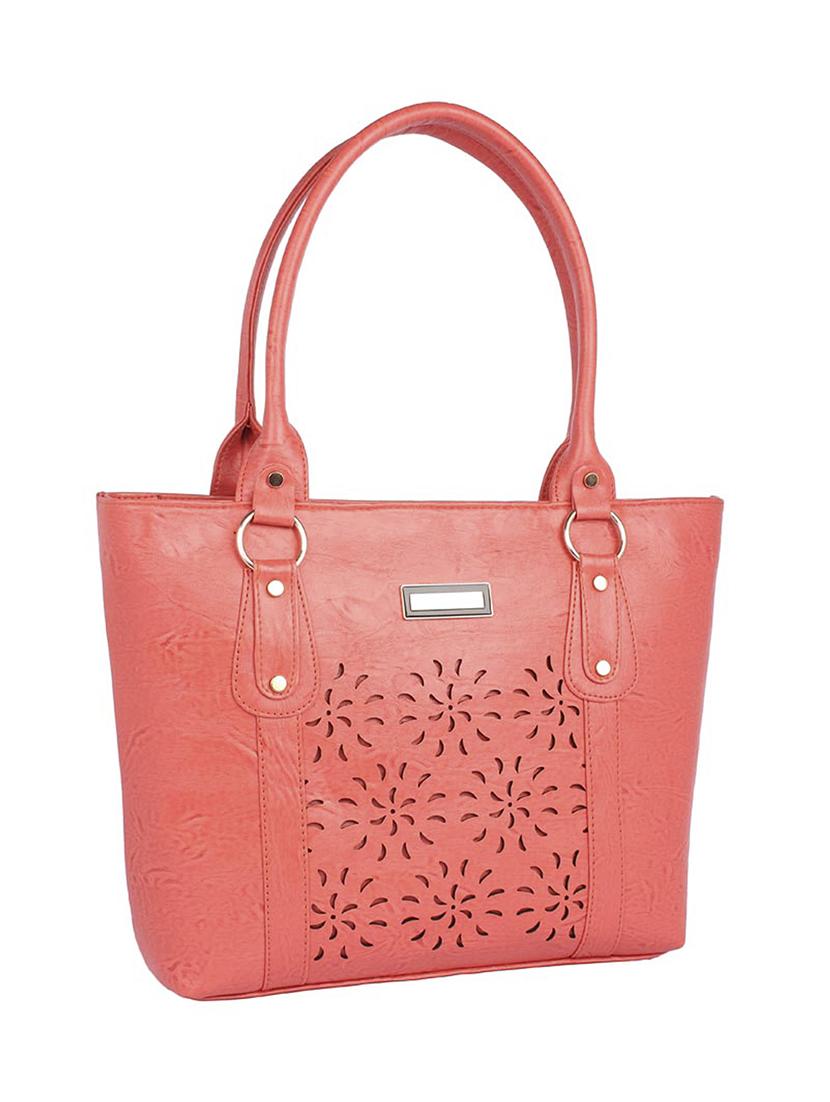 pink leatherette (pu) regular handbag - 15223563 - Zoom Image - 4
