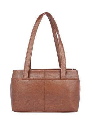 brown leatherette (pu) regular handbag - 15223570 - Standard Image - 2