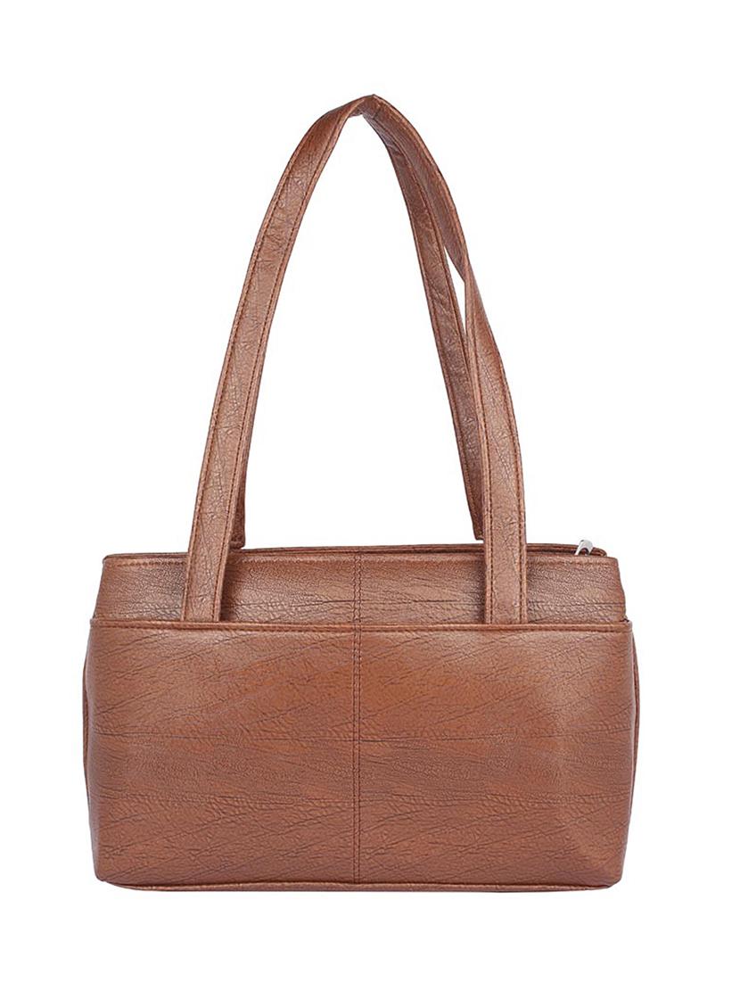 brown leatherette (pu) regular handbag - 15223570 - Zoom Image - 2