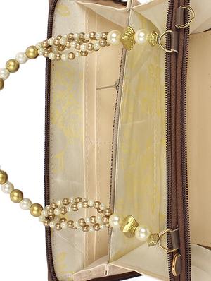 brown leatherette (pu) regular sling bag - 15223632 - Standard Image - 3