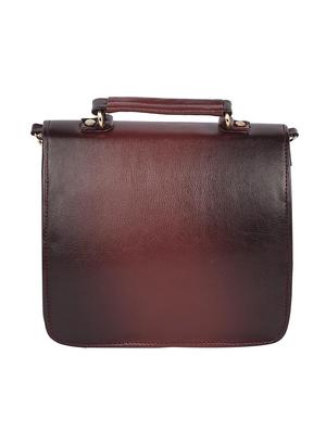 brown leatherette (pu) regular sling bag - 15223645 - Standard Image - 2