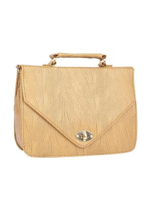 beige leatherette (pu) regular sling bag - 15223651 - Standard Image - 4