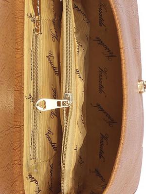 brown leatherette (pu) regular sling bag - 15223652 - Standard Image - 3