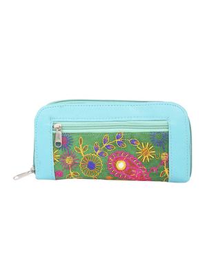 blue leatherette (pu) minaudiere clutch - 15223667 - Standard Image - 2