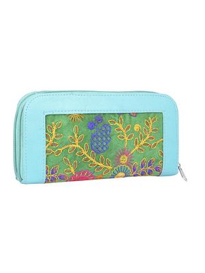 blue leatherette (pu) minaudiere clutch - 15223667 - Standard Image - 4