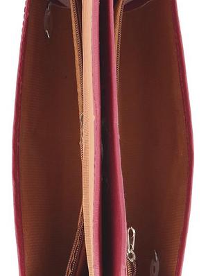 pink leatherette (pu) clutch - 15223674 - Standard Image - 3