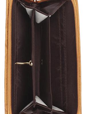 beige leatherette (pu) regular clutch - 15223686 - Standard Image - 3