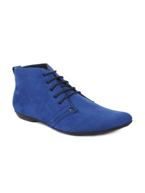 navy lace-up ankle boot - 15223813 - Standard Image - 1
