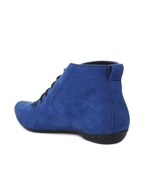 navy lace-up ankle boot - 15223813 - Standard Image - 3