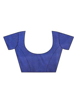 blue silk mysore saree with blouse - 15223963 - Standard Image - 3