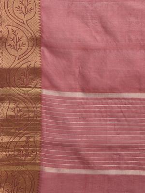 maroon art silk banarasi saree with blouse - 15224428 - Standard Image - 3