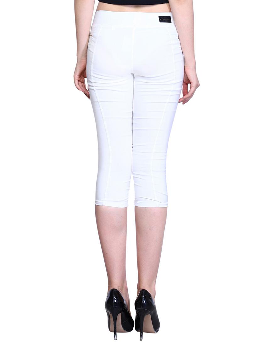 skinny fit solid capri - 15224429 - Zoom Image - 3