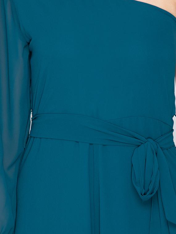 blue solid full leg jumpsuit - 15224812 - Zoom Image - 5