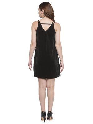 black solid shift dress - 15224916 - Standard Image - 3