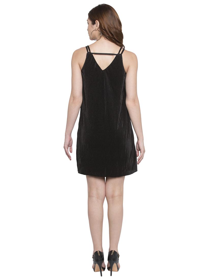 black solid shift dress - 15224916 - Zoom Image - 3