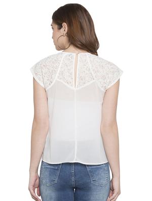 floral lace panel top - 15224951 - Standard Image - 3