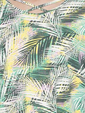 criss-cross neck tropical top - 15224959 - Standard Image - 4