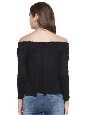 smocking detail off shoulder top - 15224981 - Standard Image - 3