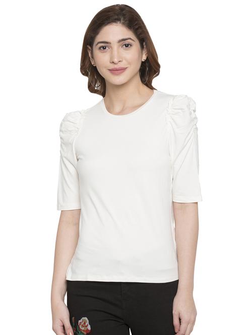 white solid viscose top - 15225000 - Standard Image - 1