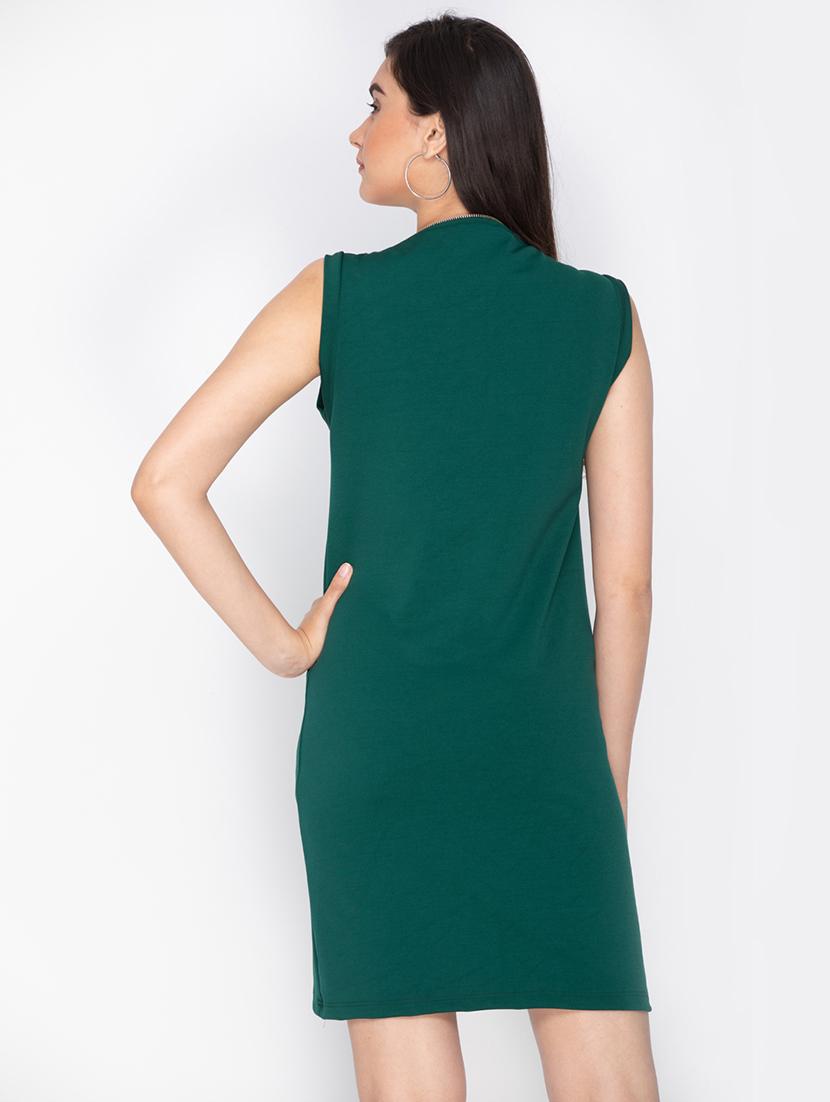 green solid sheath dress - 15225093 - Zoom Image - 3