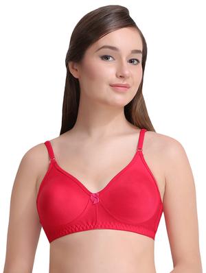 set of 2 bow patch solid bras - 15225579 - Standard Image - 2