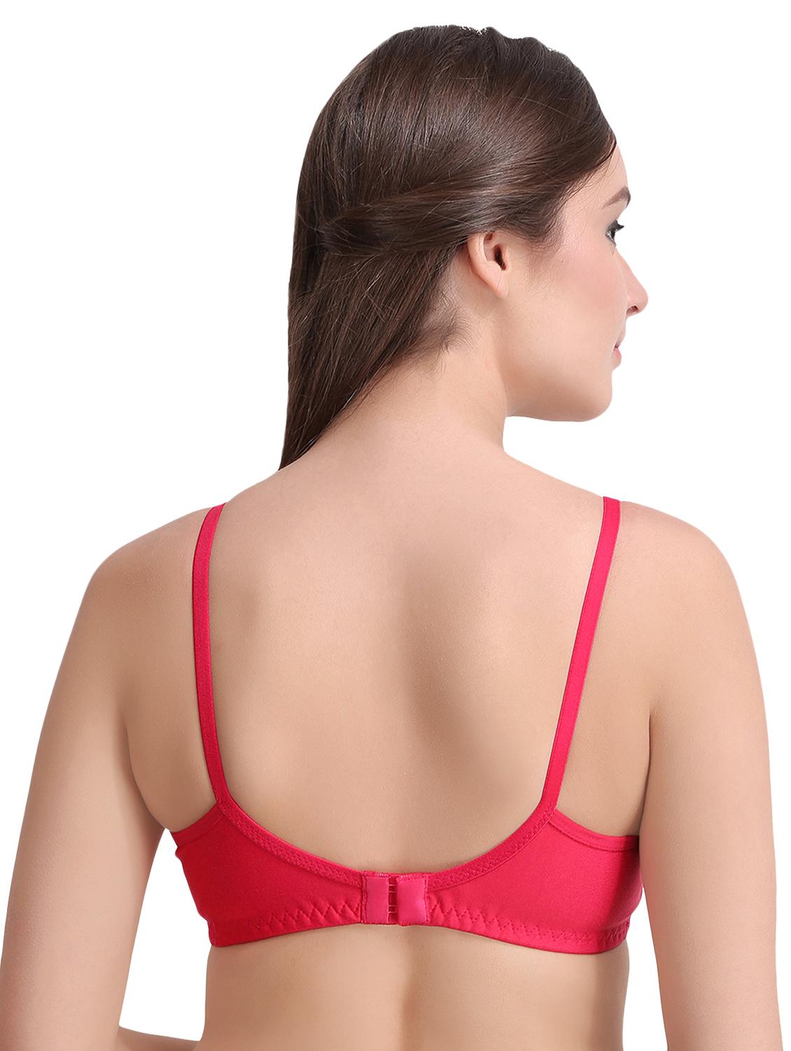 set of 2 bow patch solid bras - 15225579 - Zoom Image - 3
