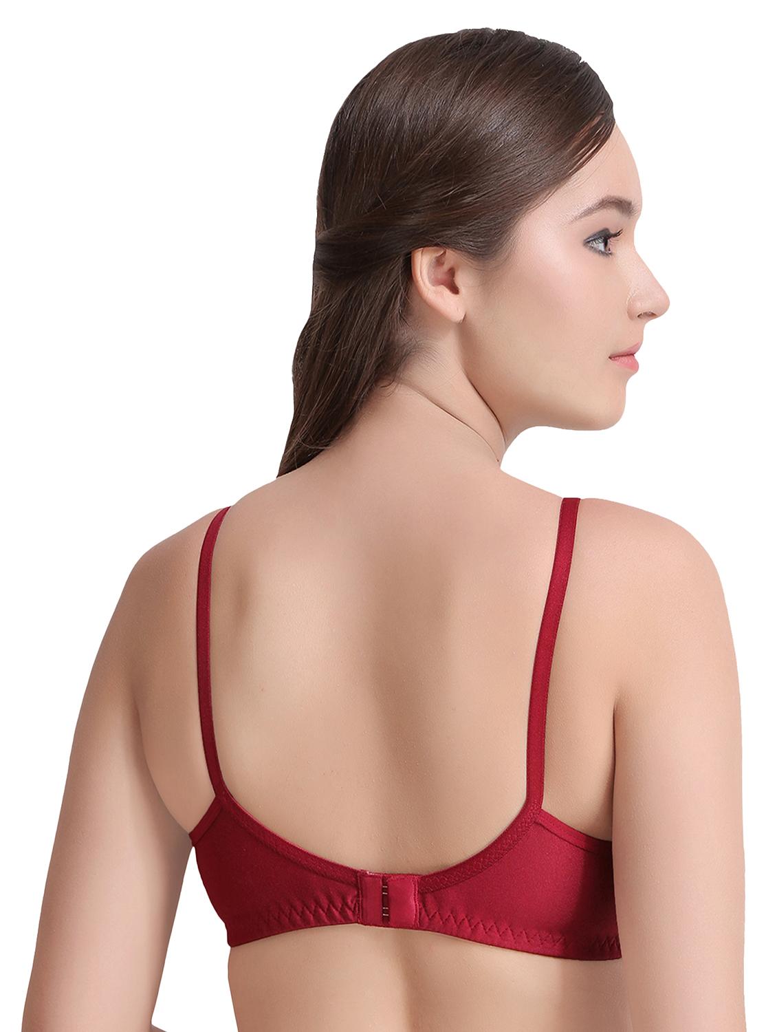 set of 2 bow patch solid bras - 15225579 - Zoom Image - 7