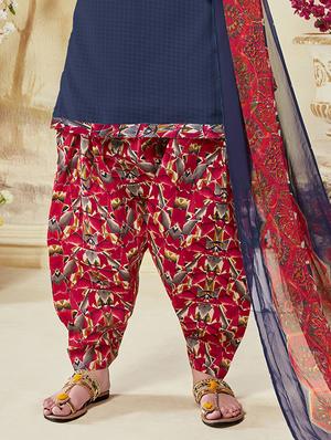 printed unstitched salwar suit - 15225849 - Standard Image - 3