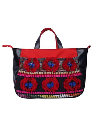 red canvas regular handbag - 15226855 - Standard Image - 2