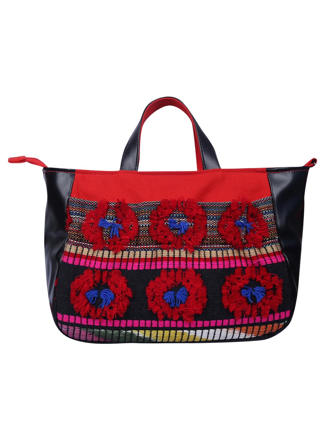 red canvas regular handbag - 15226855 - Zoom Image - 2
