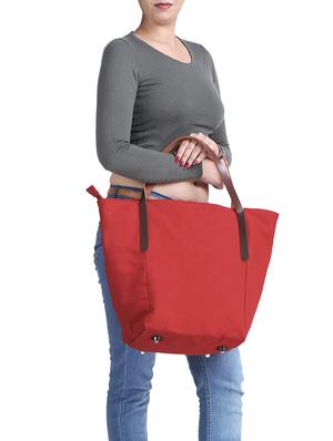 red canvas regular handbag - 15226857 - Standard Image - 5