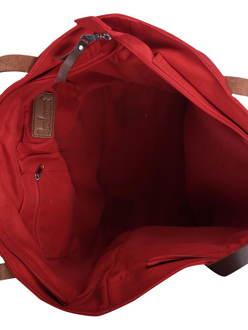 red canvas regular handbag - 15226857 - Zoom Image - 3
