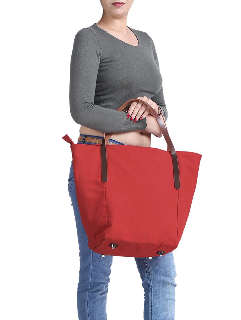 red canvas regular handbag - 15226857 - Zoom Image - 5