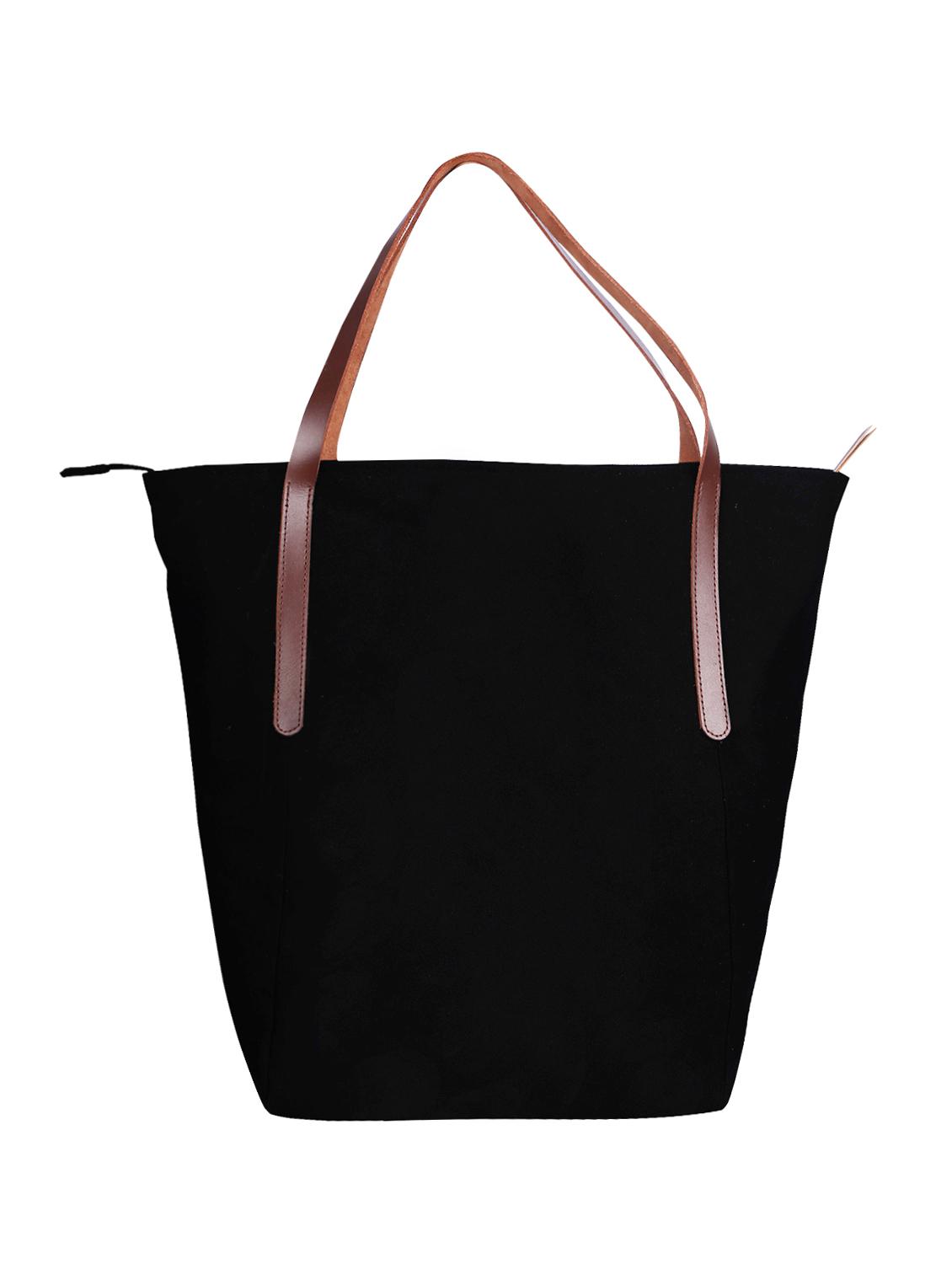 black canvas regular handbag - 15226859 - Zoom Image - 2