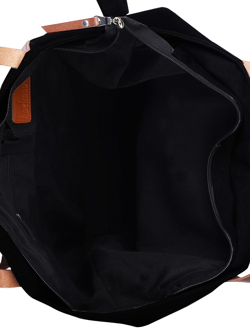 black canvas regular handbag - 15226859 - Zoom Image - 3